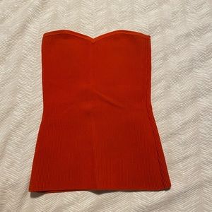 Aritzia Red tube top with heart neckline. Size L. Worn 5 times. Looks new